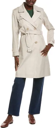 Via Spiga Double-Breasted Trench Coat