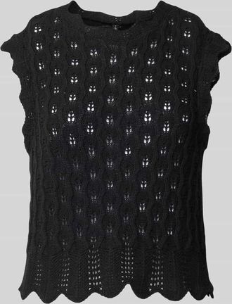 Only Regular Fit Stricktop aus Baumwoll-Mix Modell LUNA LIFE in Black, Größe XS