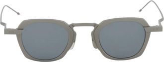 Thom Browne unisex, Accessoires, Grijs, Maat: 42 MM Leer
