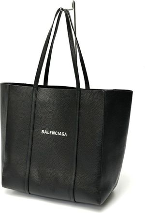 Balenciaga Black Leather Tote Bag (Pre-Owned)