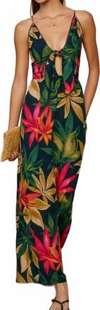 Dress Forum Midnight Paradise Maxi Dress In Green Multi