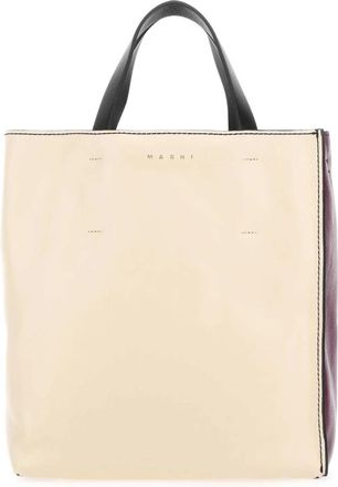 Marni Museo Soft Handtas - Dames - Shoppers - Beige - ONE Size - Katoen - Tassen