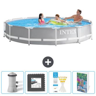 Intex Piscina Prism Frame Redonda - 366x76 Cm - 7-piezas Scb115