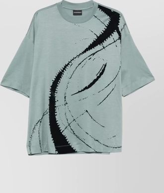 Emporio Armani cotton blend t shirt short sleeves