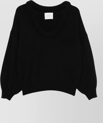 Lisa Yang cashmere off-shoulder long-sleeve sweatshirt