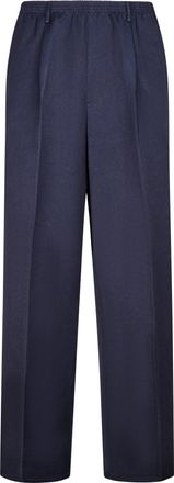 Cellar Door Relaxed Straight-Leg Trousers with Zippered Pocket