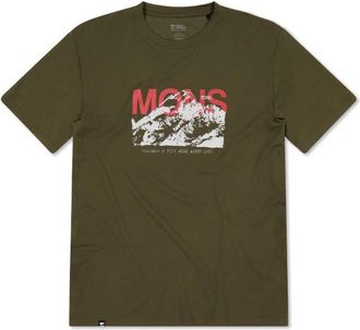 Mons Royale Icon Merino T-Shirt Merinoshirt f&uuml;r Herren | oliv/braun