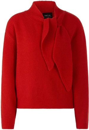 Marc Cain Ronde hals gebreid - Dames - Ronde hals truien - Rood - L - Wol - Truien & Vesten