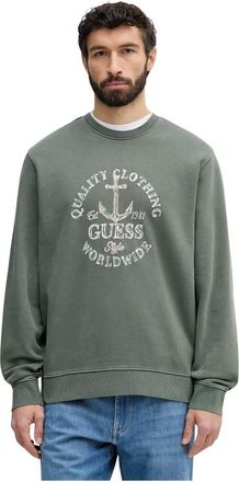 Guess Hombre, Sudaderas, Verde, Talla: M