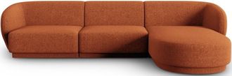 CXL by Christian Lacroix 4-Sitzer Designer Ecksofa Lionel - Chenille Terracotta Melange