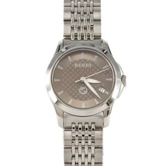 Gucci Pre-owned Vintage Polshorloge - Dames - Vintage Horloges - Bruin - ONE Size - Vintage