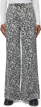 Splendid Leopard Denim Lounge Pants in Brown/grey Leopard Print at Nordstrom, Size X-Small