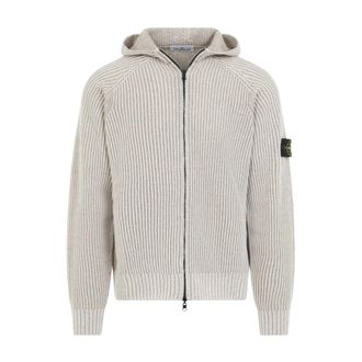 Stone Island Knit Hoodie - Heren - Hoodies - Beige - L - Hoodies & sweatvesten