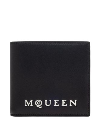 Alexander McQueen Portemonnee met logo - Zwart
