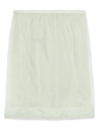 N°21 Gonna con orlo a smerlo - Verde