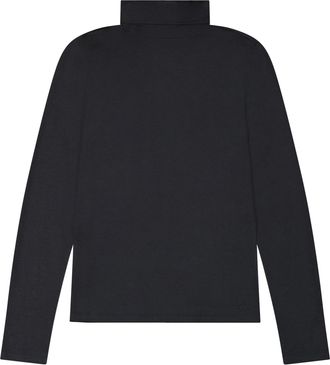 Lee Langarmshirt LEE Lee Langarmshirt Ls Turtle Neck, Damen, Gr. XS, schwarz, Obermaterial: 48% Baumwolle CO. 48% Modal CMD. 4% Elasthan EL., Shirts Langa