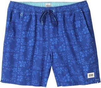 Scotch & Soda Floral Maze Swim Trunks in Sodalite Blue at Nordstrom Rack, Size X-Large