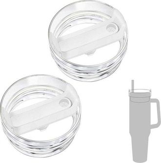 No Brand Tapas De Silicona De 2 Piezas Para Vasos De 1,2 Litros (40 Oz) - Sellado Herm&eacute;tico Y A Prueba De Fugas, Paquete De Repuesto Para Tapas De Vasos De Gra
