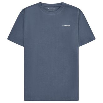 Knowledge Cotton Apparel Regenerative Organic Cotton Back Print T-Shirt T-Shirt f&uuml;r Herren | vintage indigo