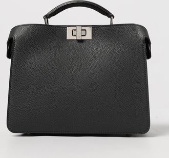 Fendi Borsa Peekaboo ISeeU Small Fendi in pelle a grana Cuoio Romano
