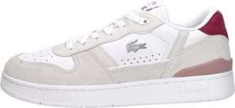 Lacoste T-Clip Sneakers - Dames - Sneakers - Wit - 39 EU - Leer - Schoenen