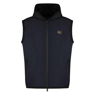 Dolce & Gabbana Vests, male, Blue, Size: XL Sporty Vest With Zipper