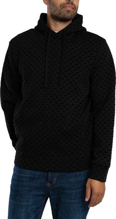 A|X Armani Exchange Pullover Hoodie Met Patroon En Logo, Zwart