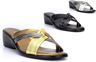 Generic Womens Wedge Heel Sandals Size 7 Womens Comfort Sandal Size 6 Wedges Ladies Slip On Sandals Ladies Comfort Sandal Slip On Shoe Wedges Mule Wedge Mules