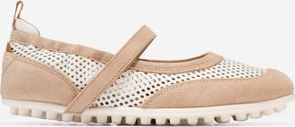 Cole Haan Womens GrandPr&oslash; Travina Mary Jane Ballet Flats - Beige Size 10.5