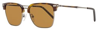 Ferragamo Ferragamo Mens Rectangular Sunglasses SF227S 085 Ruthenium/Tortoise 53mm