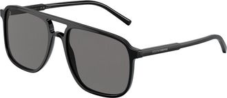 Dolce & Gabbana DG4423F Asian Fit Polarized 501/81 Mens Sunglasses Black Size 58