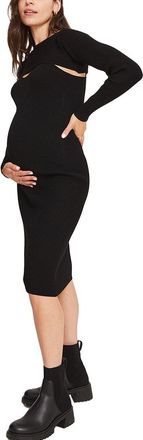 Hatch Maternity The Joelle Knit Dress With Shrug