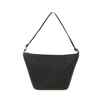 Loewe Pre-owned Hammock Hobo Mini Calf Shoulder Bag - Dames - Pre-owned - Zwart - Maat: ONE Size Leer