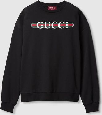 【関税&送料込】Gucci Black Jersey Sweatshirt Cotton jersey sweatshirt in black | GUCCI® US
