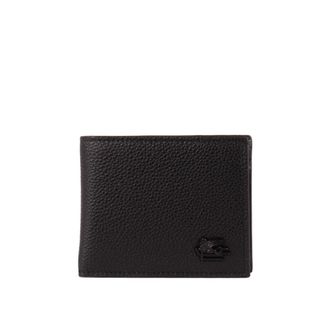 Etro Leather Wallet With Pegasus