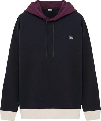 Loewe Katoenen Hoodie - Heren - Hoodies - Blauw - XL - Katoen - Hoodies & sweatvesten