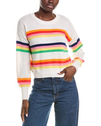 Brodie Pop Stripe Cashmere Sweater