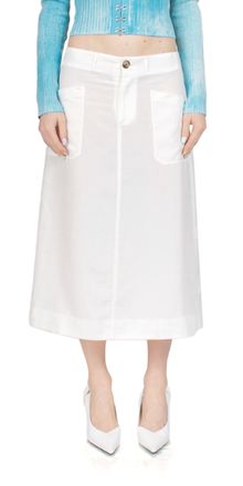 Ciao Lucia Dino Midi Skirt In White