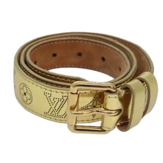 Louis Vuitton Pre-owned Belts, female, Yellow, Size: ONE SIZE Pre-owned Vintage Leather Belt
