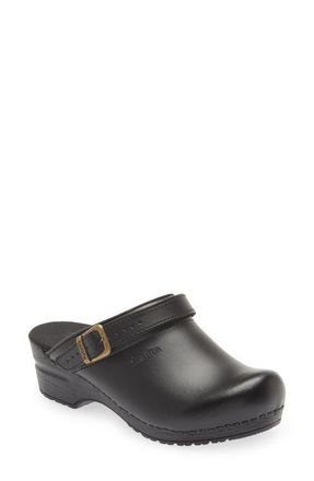 Sanita Ingrid Water Repellent Clog in Black 002 at Nordstrom, Size 10Us