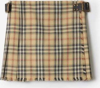 Burberry Check Wool Mini Kilt
