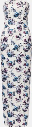 Emilia Wickstead Laelia floral bustier gown