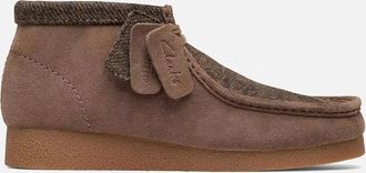 Clarks Mens Clarks Originals Wallabee Evo Boots Brown Combi - Size: 10
