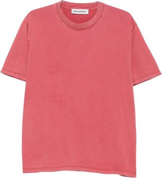 Our Legacy Tops, Heren, Roze, XL, Katoen, Box T-Shirt