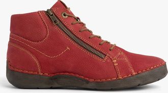 Josef Seibel Womens Josef Seibel FERGEY 67 Womens Size Zip Boots Red - Size: 6.5