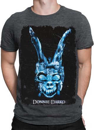 Generic Halloween T-Shirt Donnie Darko Movie Poster Spooky Creepy Mens T Shirts Top HD Dark Heather Grey M