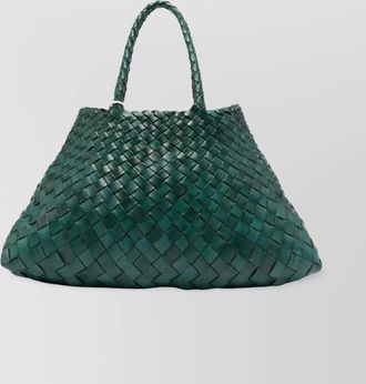 Dragon Diffusion santa croce small leather tote bag