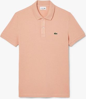 Lacoste Mens Slim-Fit L.12.12 Pique Polo Shirt - Orange - Size: 36