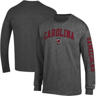 Champion Mens Champion Charcoal South Carolina Gamecocks Arch Over Logo 2-Hit Long Sleeve T-Shirt at Nordstrom, Size Medium