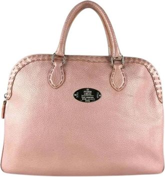 Fendi Pre-owned Handbags, female, Pink, Size: ONE SIZE Pre-owned Vintage Handbag